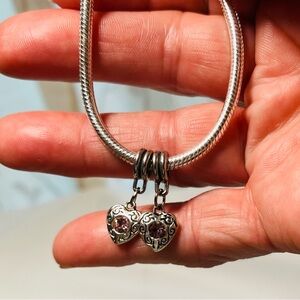 “Precious Hearts” Intricately Crafted Charm Bracelet